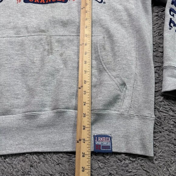 Vintage Syracuse Hoodie Mens XL Gray Pullover Long Sleeve Embroidered Logo - Picture 13 of 14